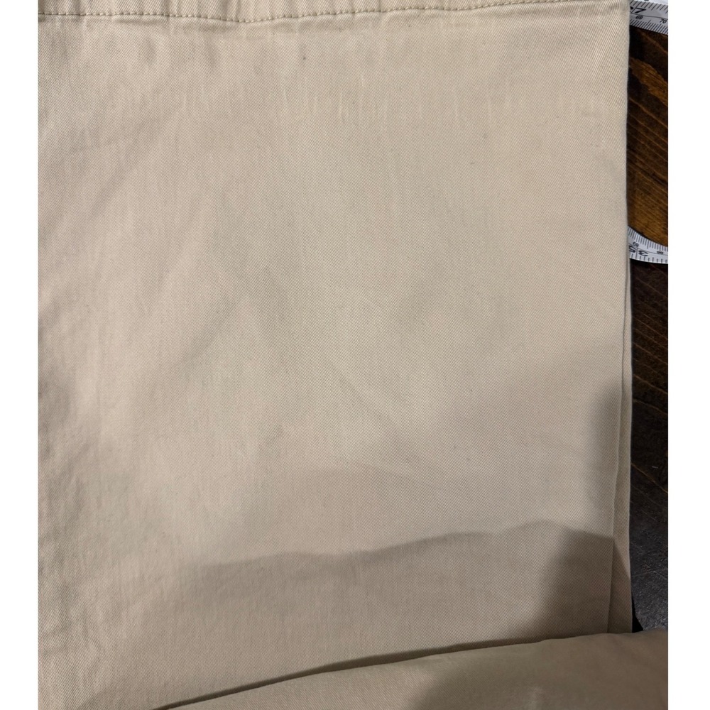 American Eagle Khaki Flare Artist Pants 14 Y2K Boho Stretch Minimalist Soft - Picture 9 of 11